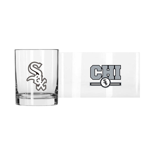 Chicago White Sox 14oz Letterman Rocks Glass - Logo Brands - Flyclothing LLC