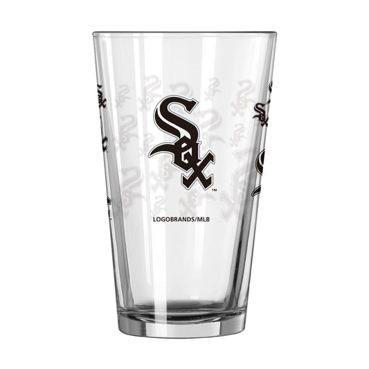 Chicago White Sox 16oz Scatter Pint Glass - Logo Brands - Flyclothing LLC