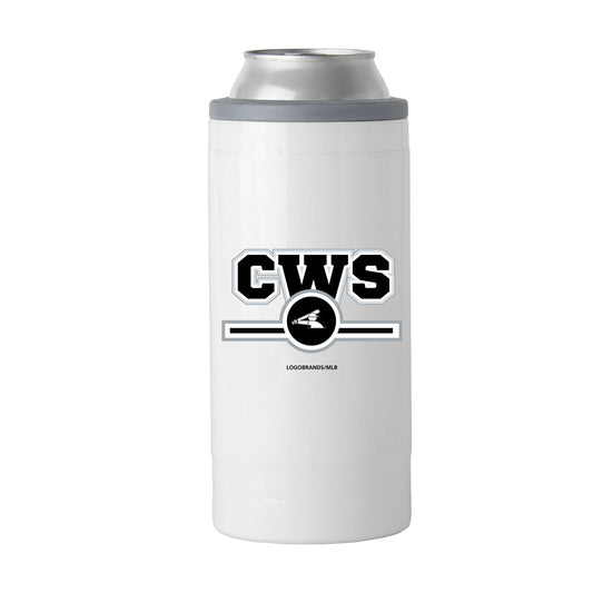 Chicago White Sox Letterman 12 oz Slim Can Coolie - Logo Brands - Flyclothing LLC