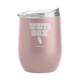 Chicago White Sox 16oz Stencil Powder Coat Curved Beverage - Logo Brands - Flyclothing LLC