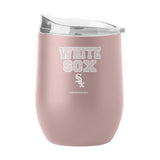 Chicago White Sox 16oz Stencil Powder Coat Curved Beverage - Logo Brands - Flyclothing LLC