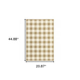 2' X 4' Gray and Ivory Geometric Stain Resistant Indoor Outdoor Area Rug - Homeroots - Flyclothing LLC