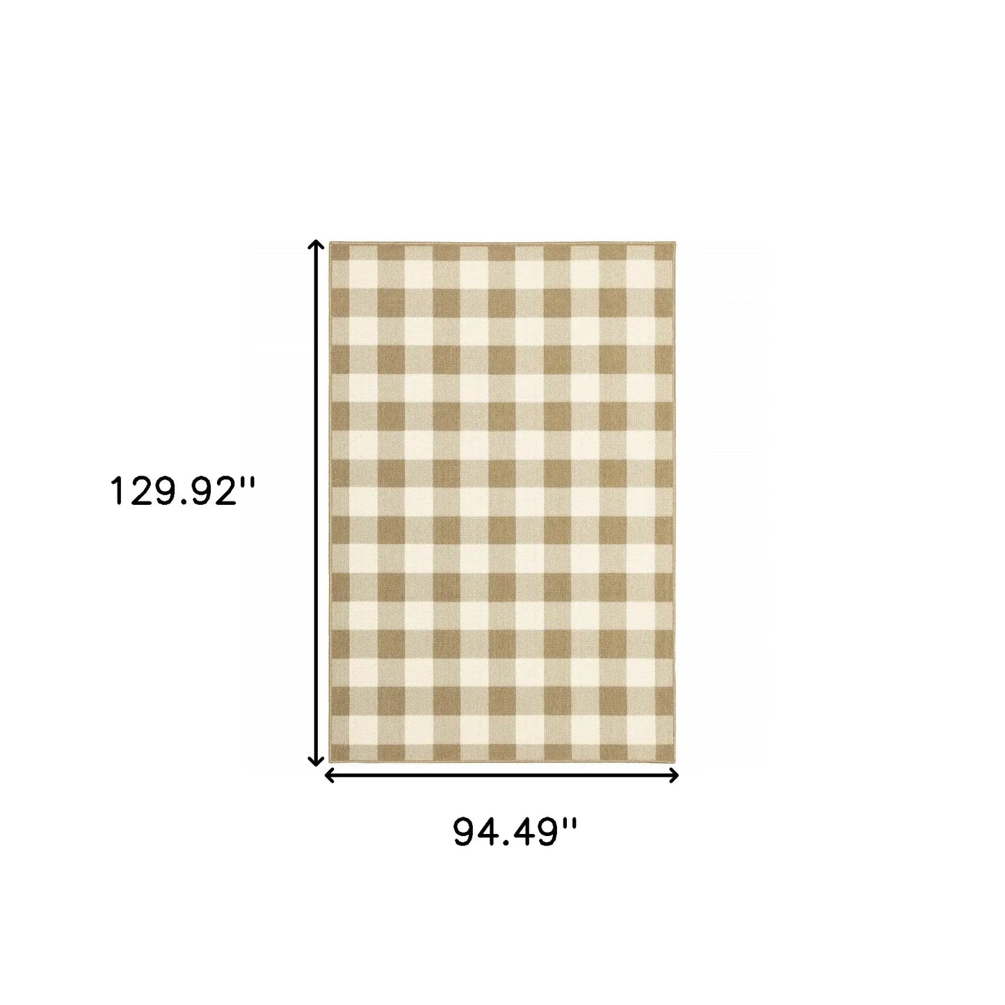 8' X 11' Gray and Ivory Geometric Stain Resistant Indoor Outdoor Area Rug - Homeroots - Flyclothing LLC