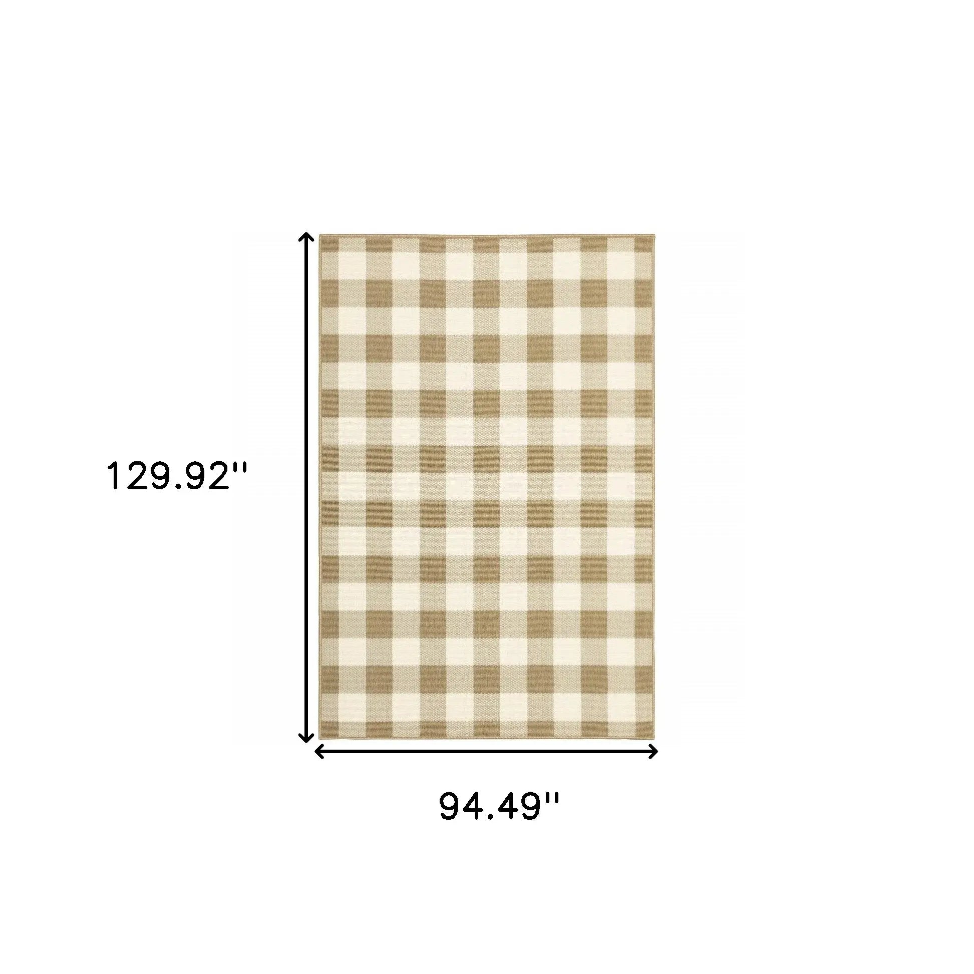 8' X 11' Gray and Ivory Geometric Stain Resistant Indoor Outdoor Area Rug - Homeroots - Flyclothing LLC