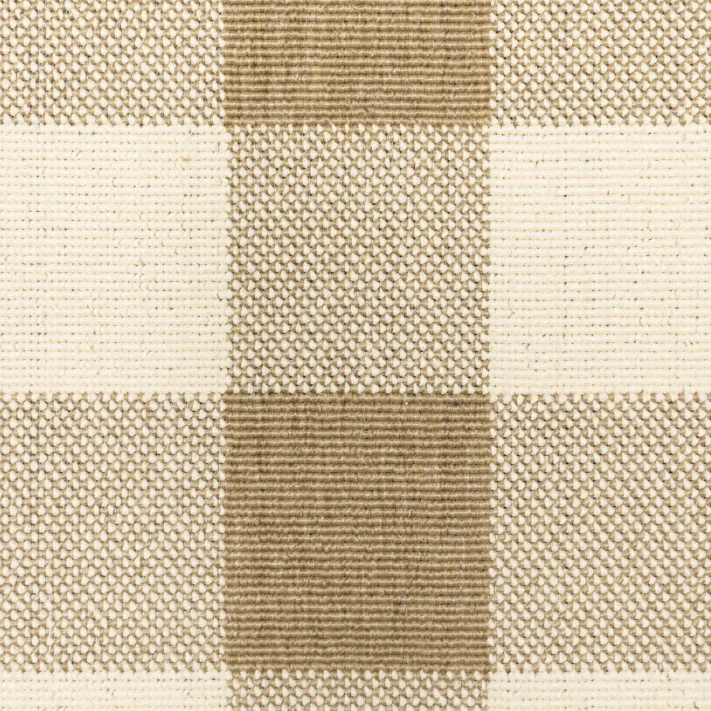 8' X 8' Gray and Ivory Round Geometric Stain Resistant Indoor Outdoor Area Rug - Homeroots - Flyclothing LLC