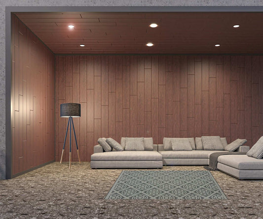 5' X 8' Gray and Ivory Geometric Stain Resistant Indoor Outdoor Area Rug - Homeroots - Flyclothing LLC