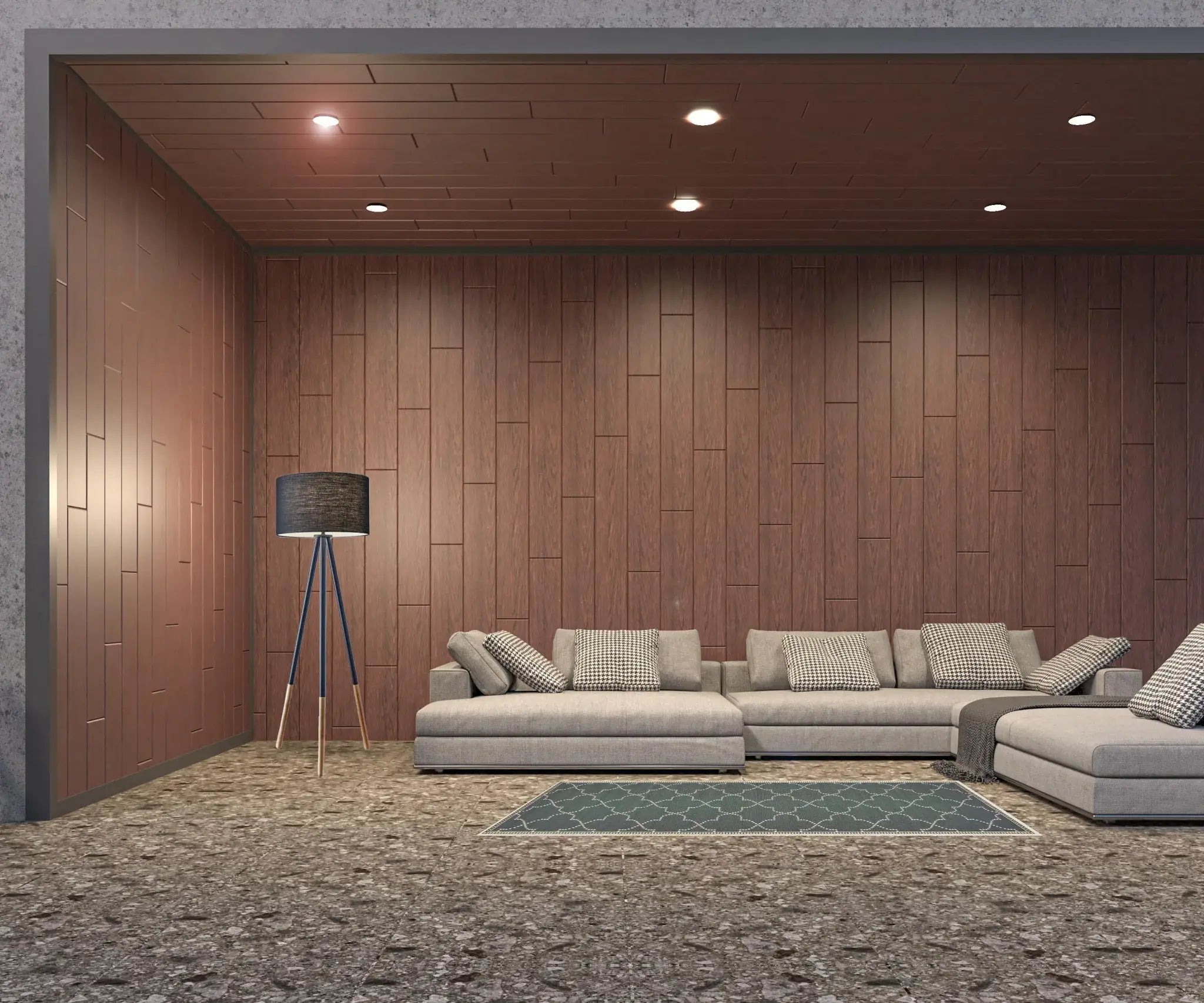 2' X 8' Gray and Ivory Geometric Stain Resistant Indoor Outdoor Area Rug - Homeroots - Flyclothing LLC