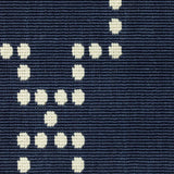 8' X 8' Blue and Ivory Round Geometric Stain Resistant Indoor Outdoor Area Rug - Homeroots - Flyclothing LLC