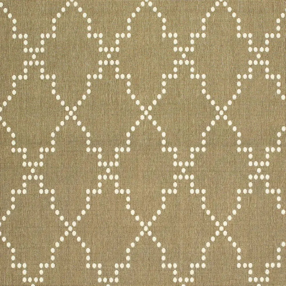 2' X 4' Tan Geometric Stain Resistant Indoor Outdoor Area Rug - Homeroots - Flyclothing LLC
