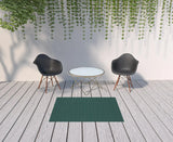 4' X 6' Blue and Green Geometric Stain Resistant Indoor Outdoor Area Rug - Homeroots - Flyclothing LLC
