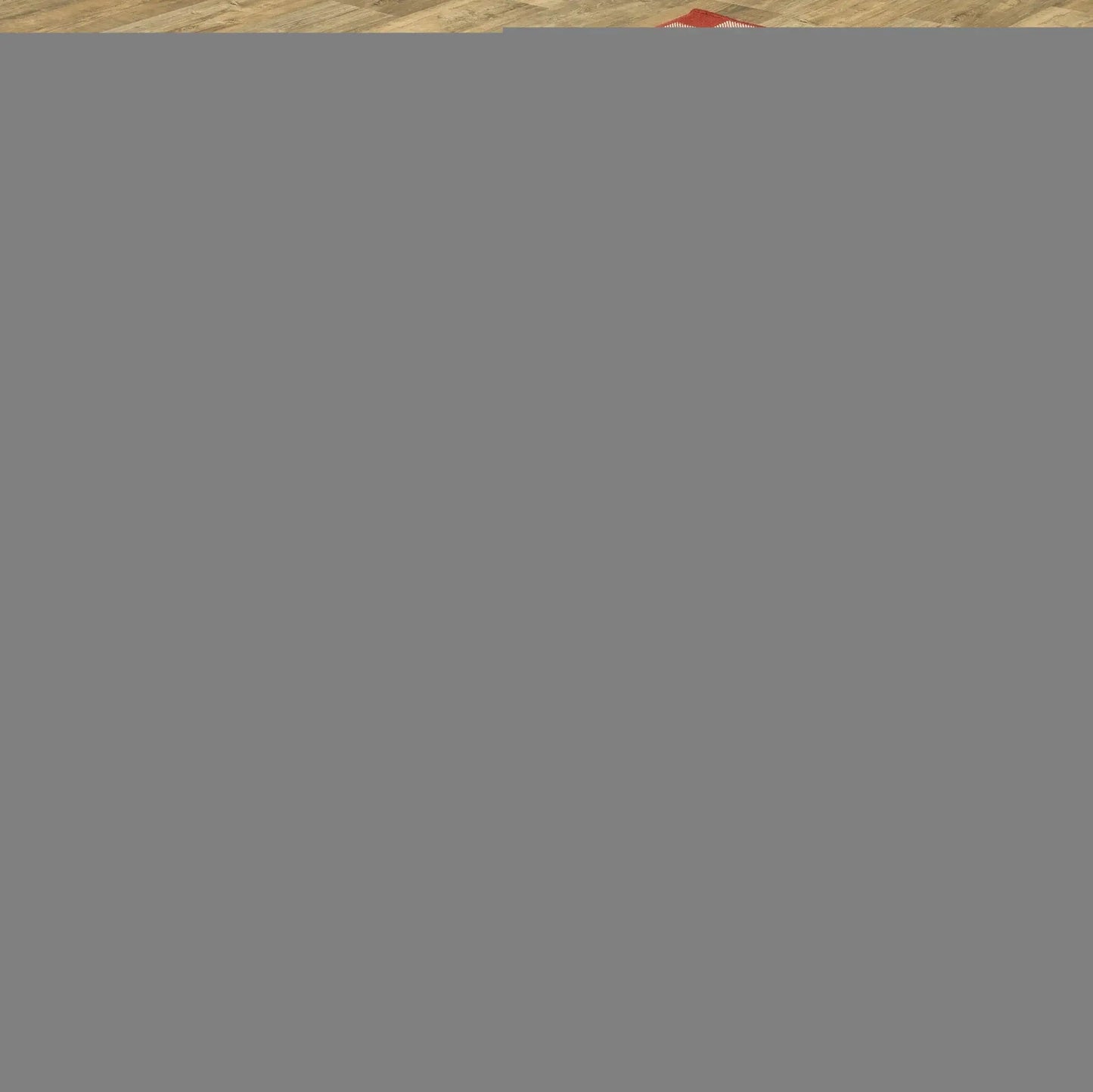 2' X 3' Red and Ivory Geometric Stain Resistant Indoor Outdoor Area Rug - Homeroots - Flyclothing LLC