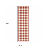 2' X 8' Red and Ivory Geometric Stain Resistant Indoor Outdoor Area Rug - Homeroots - Flyclothing LLC