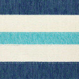 7' X 10' Blue and Ivory Geometric Stain Resistant Indoor Outdoor Area Rug - Homeroots - Flyclothing LLC