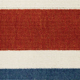 7' X 10' Red and Ivory Geometric Stain Resistant Indoor Outdoor Area Rug - Homeroots - Flyclothing LLC