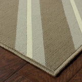 9' X 13' Blue and Gray Geometric Stain Resistant Indoor Outdoor Area Rug - Homeroots - Flyclothing LLC