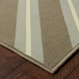 9' X 13' Blue and Gray Geometric Stain Resistant Indoor Outdoor Area Rug - Homeroots - Flyclothing LLC