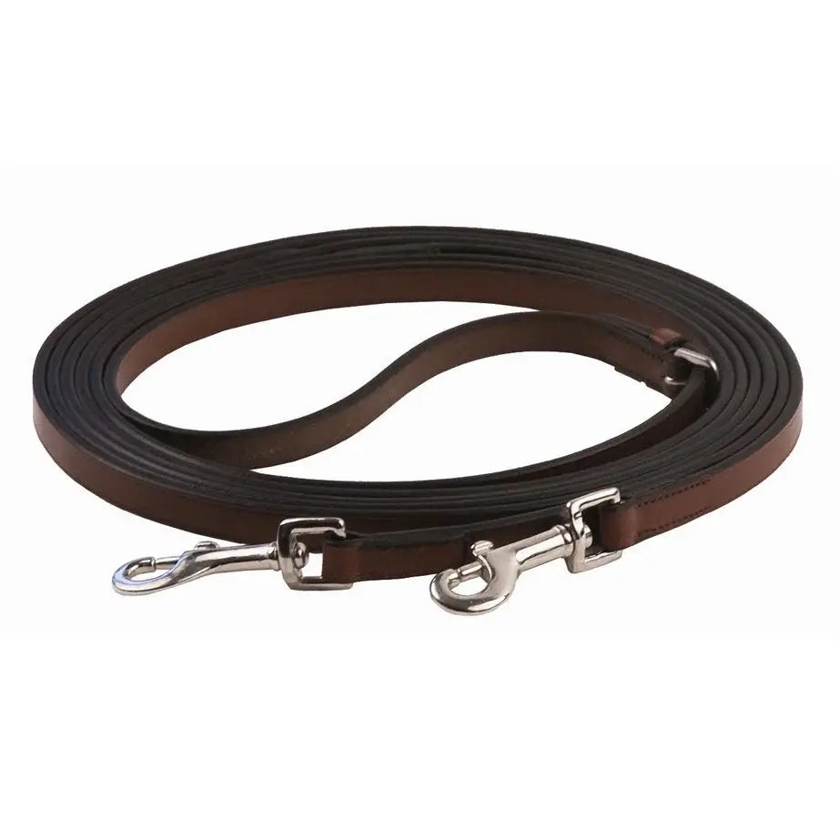 Henri de Rivel Advantage Breastplate Draw Reins - Full Leather with Breastplate Snap - Breeches.com - Flyclothing LLC