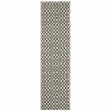 2' X 7' Beige Geometric Stain Resistant Indoor Outdoor Area Rug - Homeroots - Flyclothing LLC