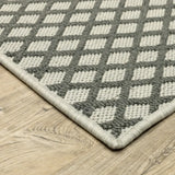 3' X 5' Beige Geometric Stain Resistant Indoor Outdoor Area Rug - Homeroots - Flyclothing LLC