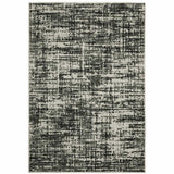 8' X 10' Beige and Black Abstract Stain Resistant Indoor Outdoor Area Rug - Homeroots - Flyclothing LLC