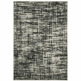 10' X 13' Beige and Black Abstract Stain Resistant Indoor Outdoor Area Rug - Homeroots - Flyclothing LLC