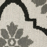 7' X 9' Beige and Black Geometric Stain Resistant Indoor Outdoor Area Rug - Homeroots - Flyclothing LLC