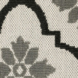 8' X 10' Beige and Black Geometric Stain Resistant Indoor Outdoor Area Rug - Homeroots - Flyclothing LLC