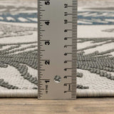 2' X 7' Beige Floral Stain Resistant Indoor Outdoor Area Rug - Homeroots - Flyclothing LLC