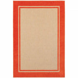 2' X 3' Orange Stain Resistant Indoor Outdoor Area Rug - Homeroots - Flyclothing LLC
