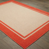 2' X 3' Orange Stain Resistant Indoor Outdoor Area Rug - Homeroots - Flyclothing LLC