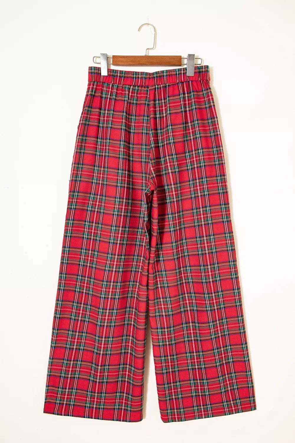Plaid Wide-Leg Pants - Trendsi - Flyclothing LLC