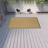 9' X 13' Beige Stain Resistant Indoor Outdoor Area Rug - Homeroots - Flyclothing LLC