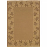 9' X 13' Beige Stain Resistant Indoor Outdoor Area Rug - Homeroots - Flyclothing LLC