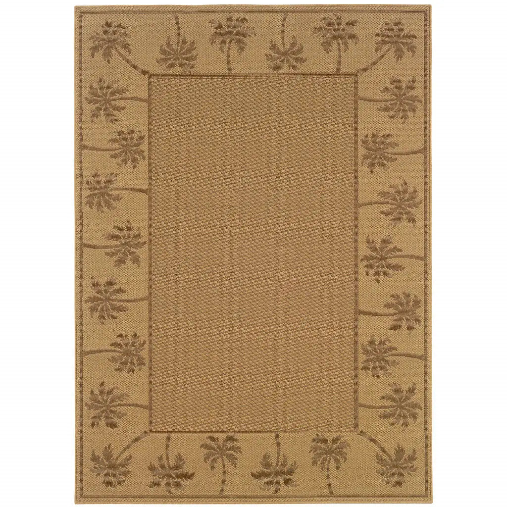9' X 13' Beige Stain Resistant Indoor Outdoor Area Rug - Homeroots - Flyclothing LLC