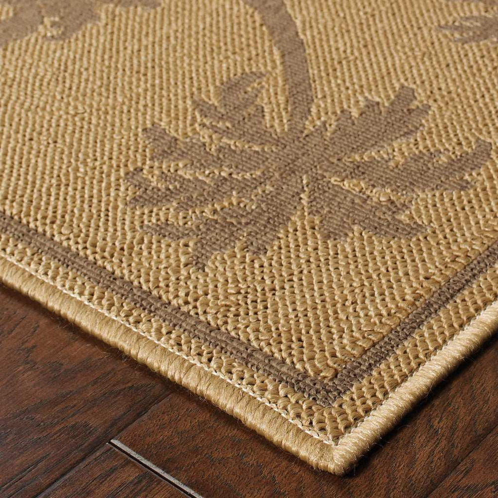 9' X 13' Beige Stain Resistant Indoor Outdoor Area Rug - Homeroots - Flyclothing LLC