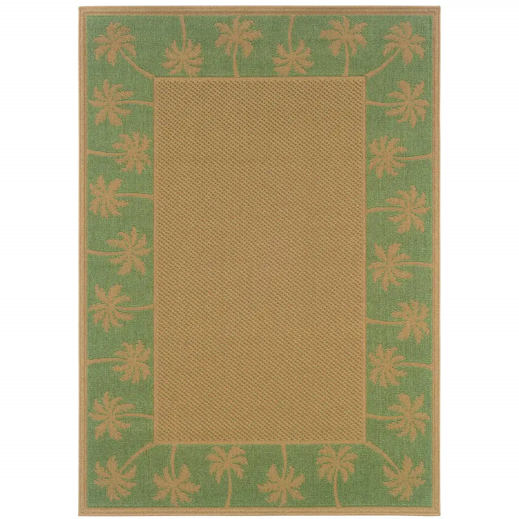 9' X 13' Beige Stain Resistant Indoor Outdoor Area Rug - Homeroots - Flyclothing LLC