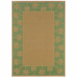 9' X 13' Beige Stain Resistant Indoor Outdoor Area Rug - Homeroots - Flyclothing LLC