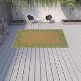 9' X 13' Beige Stain Resistant Indoor Outdoor Area Rug - Homeroots - Flyclothing LLC
