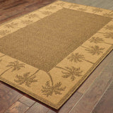 4' X 6' Tan Stain Resistant Indoor Outdoor Area Rug - Homeroots - Flyclothing LLC