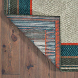 3' X 5' Blue and Gray Stain Resistant Indoor Outdoor Area Rug - Homeroots - Flyclothing LLC
