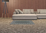 2' X 4' Gray and Ivory Stain Resistant Indoor Outdoor Area Rug - Homeroots - Flyclothing LLC