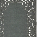 2' X 8' Gray and Ivory Stain Resistant Indoor Outdoor Area Rug - Homeroots - Flyclothing LLC