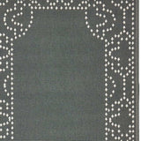 2' X 8' Gray and Ivory Stain Resistant Indoor Outdoor Area Rug - Homeroots - Flyclothing LLC