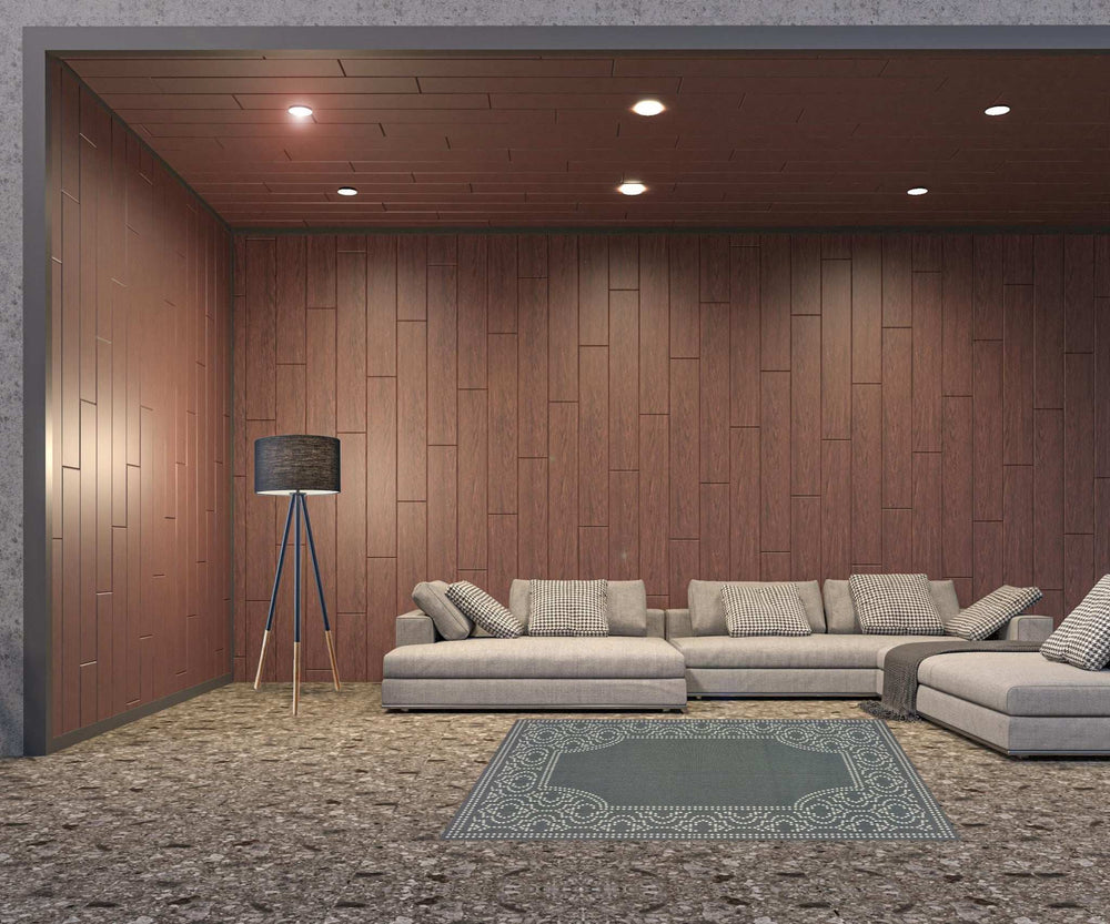 5' X 8' Gray and Ivory Stain Resistant Indoor Outdoor Area Rug - Homeroots - Flyclothing LLC