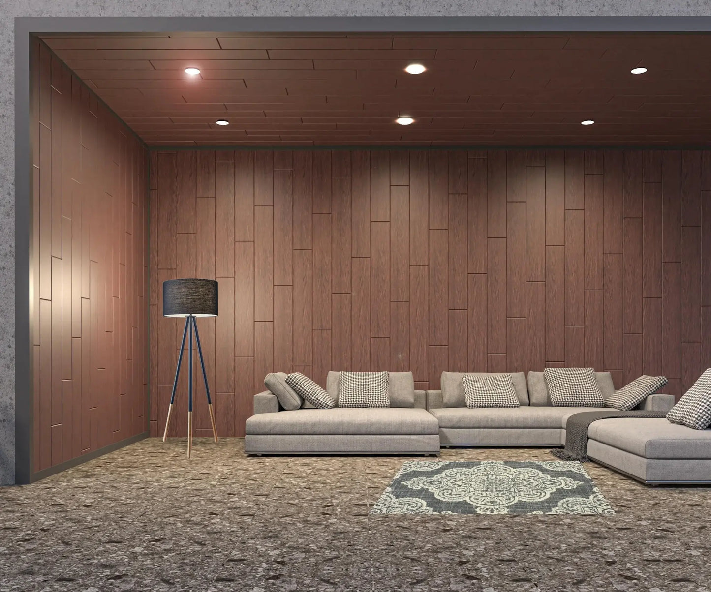 4' X 6' Gray and Ivory Oriental Stain Resistant Indoor Outdoor Area Rug - Homeroots - Flyclothing LLC