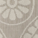 10' X 13' Gray and Ivory Geometric Stain Resistant Indoor Outdoor Area Rug - Homeroots - Flyclothing LLC