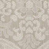 2' X 7' Gray and Ivory Floral Stain Resistant Indoor Outdoor Area Rug - Homeroots - Flyclothing LLC