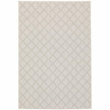 5' X 7' Gray and Ivory Geometric Stain Resistant Indoor Outdoor Area Rug - Homeroots - Flyclothing LLC