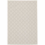 8' x 10' Gray and Ivory Geometric Stain Resistant Indoor Outdoor Area Rug - Homeroots - Flyclothing LLC