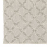 8' x 10' Gray and Ivory Geometric Stain Resistant Indoor Outdoor Area Rug - Homeroots - Flyclothing LLC